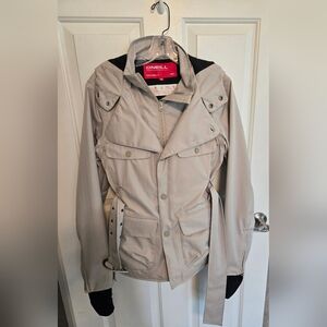 O'Neill Women's Beige Ski Jacket with Belt